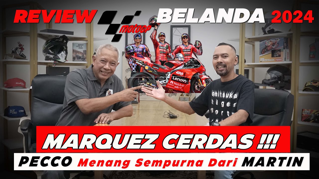 MotoGP Belanda 2024 Pecco Bagnaia Sempurna - Marc Marquez Cerdas - YouTube