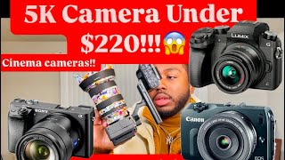 3 Insane 4K Cameras Under $300 for YouTube! (One Shoots 5K?!)