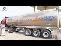 Aluminum alloy tank semi-trailer