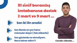 11- ci sinif buraxılış imtahanlarının geniş analizi. Son iki ildə düşən mövzular #maths  #school