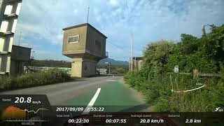 遠賀宗像自転車道 波津→芦屋 2017 09 09