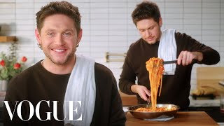 Niall Horan Cooks 'Dad's' Pasta Dinner | Now Serving | Vogue