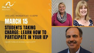 [WEBINAR] Students Taking Charge: Learning How to Participate in Your IEP