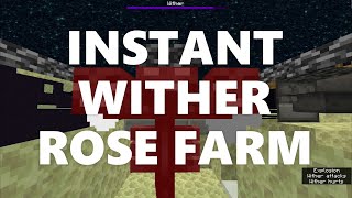 Minecraft Elegance: Instant Wither Rose Farm (2900/hr, Java 1.16-1.20)