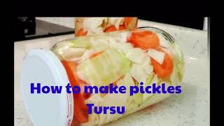 How to make pickle | Tursu Yapilisi|