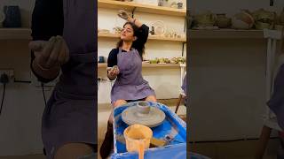 My first POTTERY class🪴 #trending #diy #craft #ytshorts #love #pottery #date #pinterest #youtube