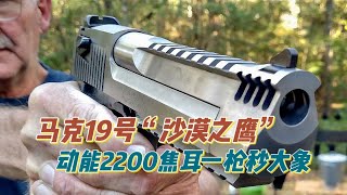 最强大的半自动手枪马克19号“沙漠之鹰”2200焦耳的动能可1枪秒大象。