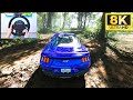 8K MAXIMUM Settings Steering wheel Gameplay in Forza Horizon 5 | RTX 4090 | Cammus C5 Direct Drive