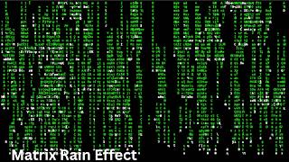 Matrix Rain Effect in Python
