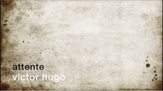 La minute de poésie : Attente  [Victor Hugo]