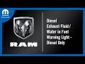 Diesel Exhaust Fluid / Water In Fuel Light | How To | 2023 Ram Heavy Duty Trucks