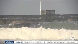 High surf warning in effect across San Diego beaches until Monday