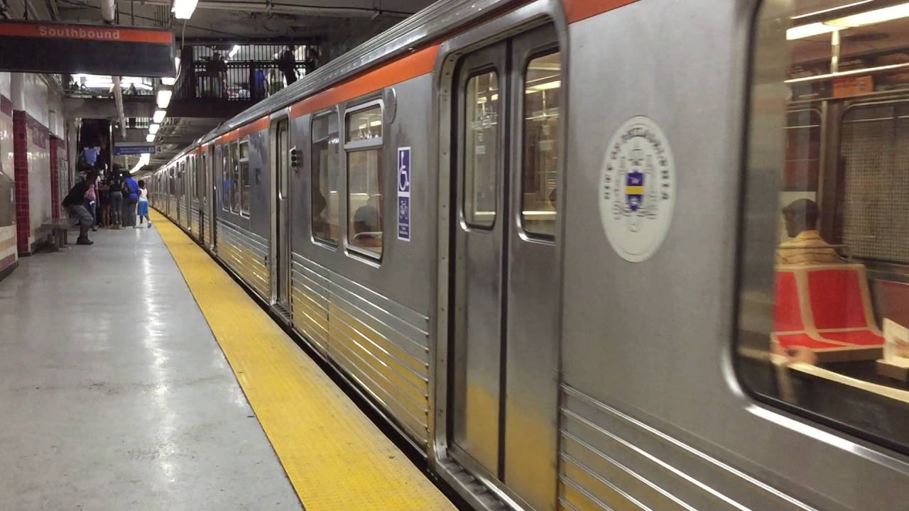 SEPTA HD 60fps: Kawasaki B-IV Broad Street Line Train Departs City Hall ...