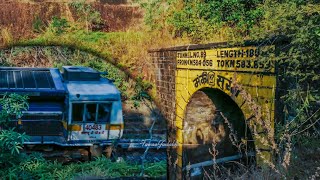 ERS WDP4D 110kmph! Trivandrum Rajdhani Express Enters Tunnel At Manki