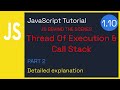 JavaScript Call Stack explained - JAVSCRIPT Fundamentals