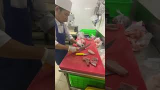 King of chef top100000 🤣Fillet pork🐷 #funnyvideo #funny #funnyshorts #comedy