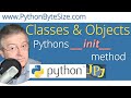Pythons __init__  method