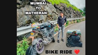 MUMBAI TO MATHERAN ⛰️ | BIKE RIDE ❤️| HILL STATION | R15V3 ❤️‍🔥 #walkeshwarkapehlavlogger  part 1