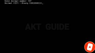 C Program to Convert Decimal Number to Binary Number//Loop (for, while, do-while)//akt guide