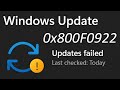 How to Fix Update Error Code 0x800f0922 on Windows 11