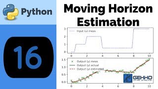 Moving Horizon Estimation with Python GEKKO