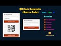 How to Create a QR Code Generator Using HTML CSS and JavaScript?