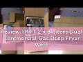 Review TKTT 2 x 8 Liters Dual Commercial Gas Deep Fryer Western Fast Food Cooking Stove Dapur Goren