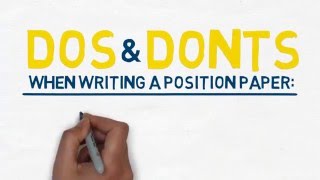 Tips on how to write a position paper
