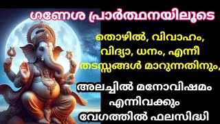 നിത്യവും, ബുധൻ, ചതുർത്ഥി,, വെള്ളി തടസ്സo ,അലച്ചിൽ മനോവിഷമം മാറുവാനും അതിവിശേഷo ഈ പുഷ്പാഞ്ജലിയും