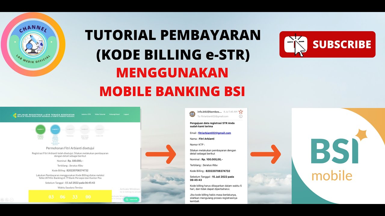 Tutorial Pembayaran Kode Billing E-STR Menggunakan Mobile Banking BSI ...