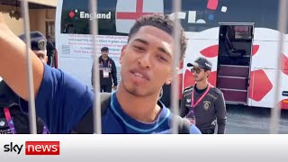 Jude Bellingham - 'stick with us' as England team begins journey home