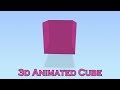 Learn css animation | css tutorial | Learn html and css | Rotating 3d Cube