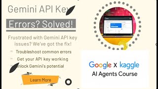 How to setup google gemini api key | And solution of every error | #kaggle #google @vickyjha1232