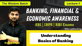 Lecture-1 | Understanding Basics of Banking | Banking & Financial Awareness | Kapil Kathpal