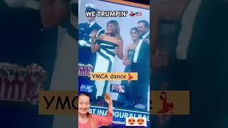 MELANIA TRUMP IS DOING THE YMCA DANCE! #reaction #trumpdance #ymca #dance #shorts #ytshorts #lol