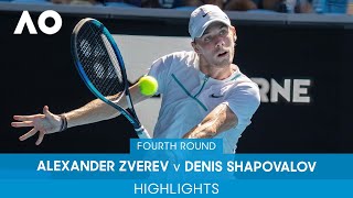 Alexander Zverev v Denis Shapovalov Highlights (4R) | Australian Open 2022