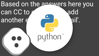Python Sendgrid add CC to email