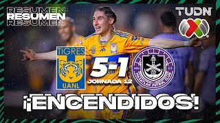 Resumen y goles | Tigres 5-1 Mazatlán | CL2024 - Liga Mx J12 | TUDN