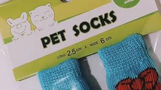 X-Storte pet dog socks Anti-slip cotton Soft indoor wear socks