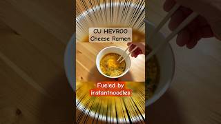 CU HEYROO Cheese Ramen #CU #HEYROO #CheeseRamen #Korean CupNoodles #DonQuijote