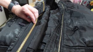 Replace A Zipper In Coat With A Flap In 10 minutes