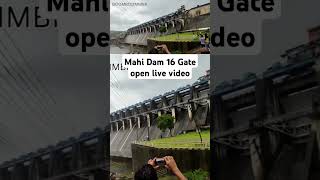 Mahi Dam LIVE  16 Gate open BANSWARA RAJASTHAN #shortfeed #short #mahidam #virelshorts #wow