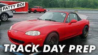 Turbo NB Miata Track Day Prep (Tires, Alignment, Spoiler, Catch Can)