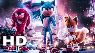 Team SONIC Vs Shadow SONIC THE HEDGEHOG 3 Fight Movie Clip (2024)