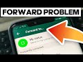 How to Fix and Solve Whatsapp Forward Problem on Android and IOS iPhone 2025