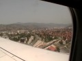 landing in sarajevo view on second side. slijetanje u sarajevo