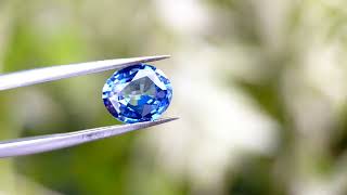 Stunning 2.22ct Unheated VVS Clarity Ceylon Blue Sapphire | Gemstone Showcase