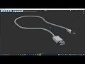 (Timelapse) Speed Modeling a USB-C Cable