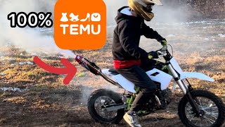 Temu Exhaust On Temu Dirtbike