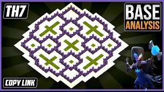 BEST TH7 HYBRID/TROPHY Base 2025!! | Town Hall 7 (TH7) Hybrid Base Design – Clash of Clans COC